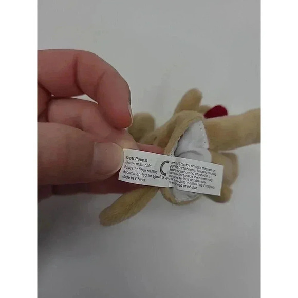 Pavlov's Dog Finger Puppet Magnetic Personality Plush - Picture 6 of 6